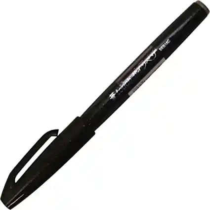 Pentel Marcador Punta Pincel Sign Touch Negro