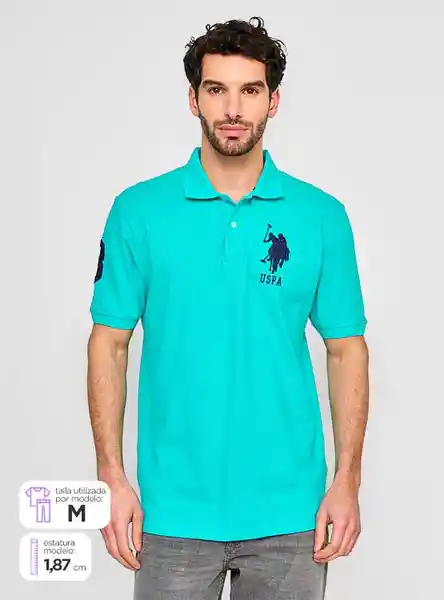 Us Polo Assn Polera Manga Corta Pique tt Agua M 5220