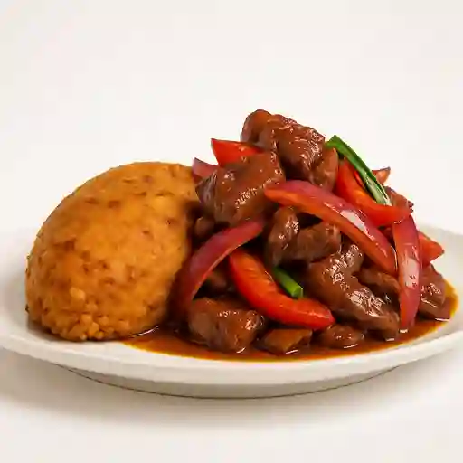 Tacu Tacu con Lomo Saltado