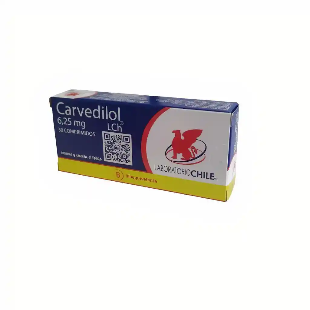 Laboratorio Chile Carvedilol (6.25 mg)