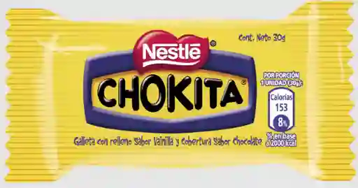 Chokita Galleta Con Relleno Vainilla Cobertura Sabor Chocolate