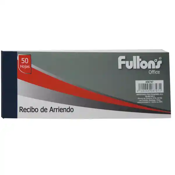 Fultons Formulario Recibo Arriendo Talonario