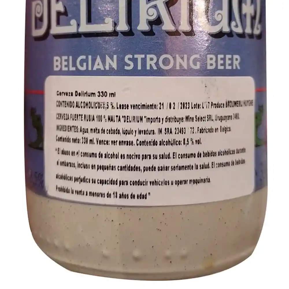 Delirium Tremens Cerveza Rubia Especial Belga