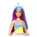 Barbie Muñeca Unicornio Cuerno Azul