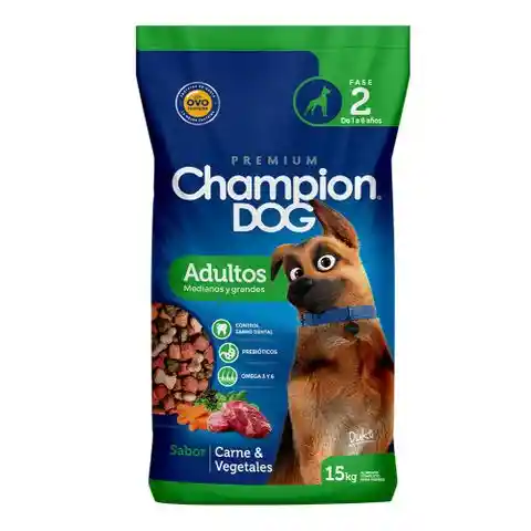 Champion Dog Alimento para Perros Adultos con Carne y Vegetales