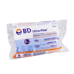 Bd Ultra Fine Jeringa De Insulina 50Ui X 10