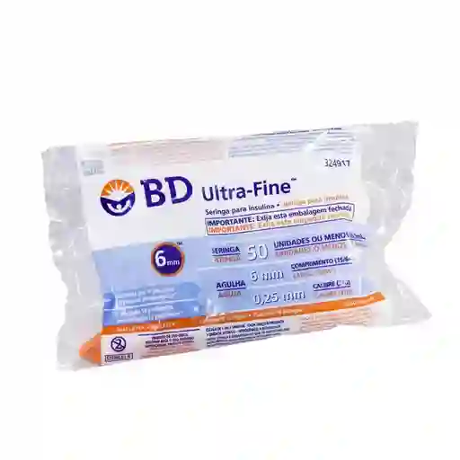 Bd Ultra Fine Jeringa de Insulina