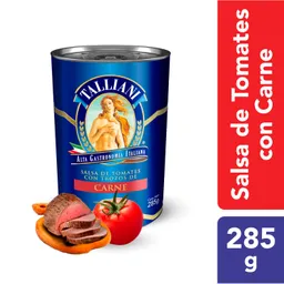 Talliani Salsa de Tomates con Trozos Carne 