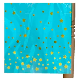 Mantel Calipso Estrellas y Lunares Dorados