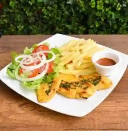 Pechuga a la Plancha con Papa Frita