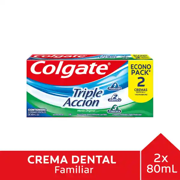 Colgate Pasta Dental Triple Acción 2x