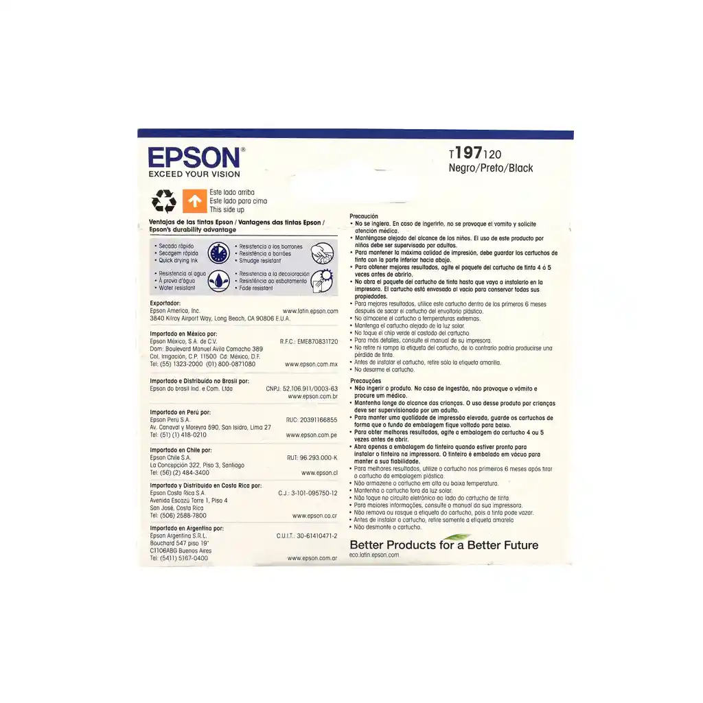 Epson Cartridge 197 Negro