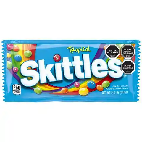 Skittles Caramelos Suaves Confitados Sabor a Fruta Tropical