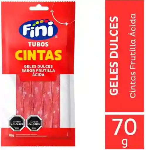 Fini Gomita Tubo Cinta Frutilla Ácida