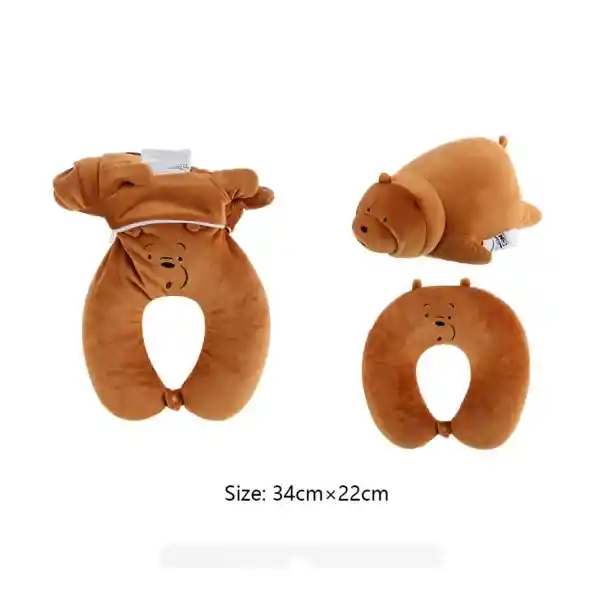 Miniso Almohada Para Viaje We Bare Bears Grizzly