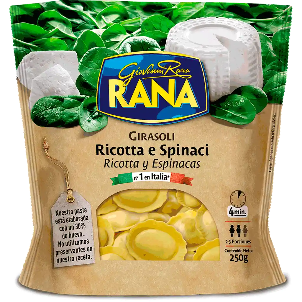 Rana Pasta Girasoli de Ricotta y Espinaca