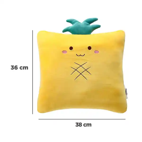 Almohada Cuadrada en Forma de Piña Fruit Series Miniso