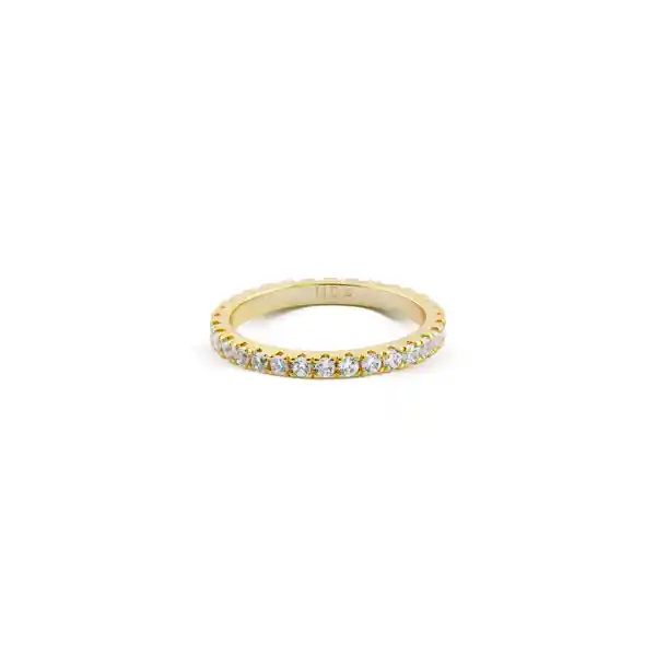 Anillo Cintillo Baño de Oro Talla 8 Noa Joyas