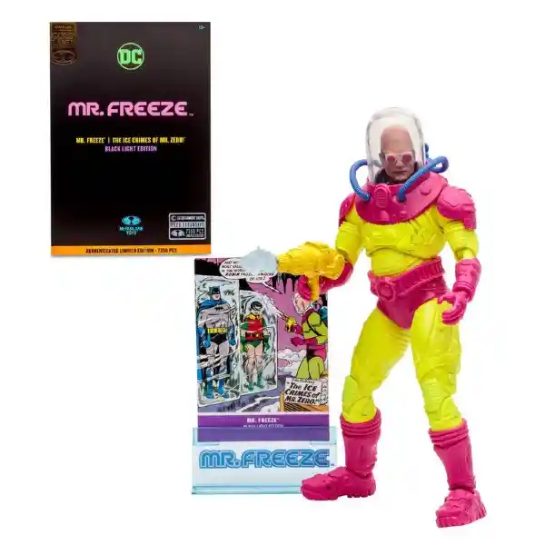 Dc Figura Colección Multiverse Mr Freeze Black Light Gold 27987