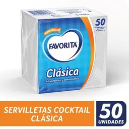 Favorita Servilletas Cocktail Clásica 