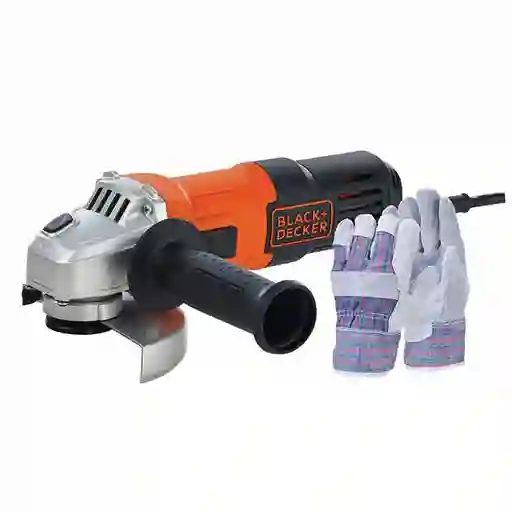 Black+Decker Esmeril Angular 650W Con Guantes