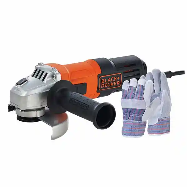 Black+Decker Esmeril Angular 650W Con Guantes