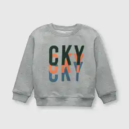 Polerón de Bebé Niño Cky Gris Melange Talla 12/18M Colloky