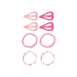 Kit Accesorios Para Cabello Colores Rosa Miniso