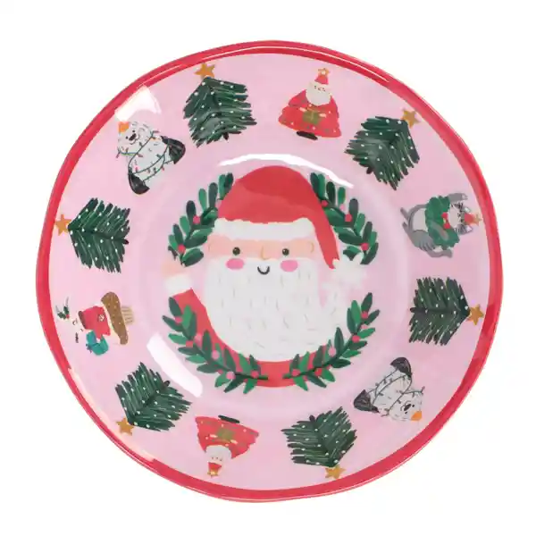 Bowl de Melamina Con Diseño Navideño 17 x 5 cm Casaideas