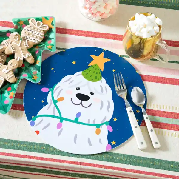 Individual Con Diseño Personaje Navideño 30 cm Casaideas