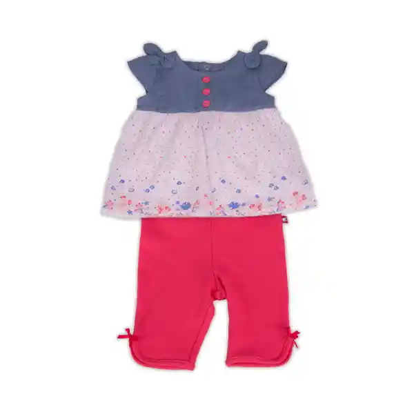 Conjunto Bebe Niña Coral Pillin 1 M