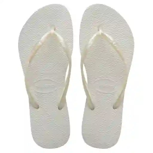 Havaianas Sandalias (slim) Talla 37-38 Color Blanco