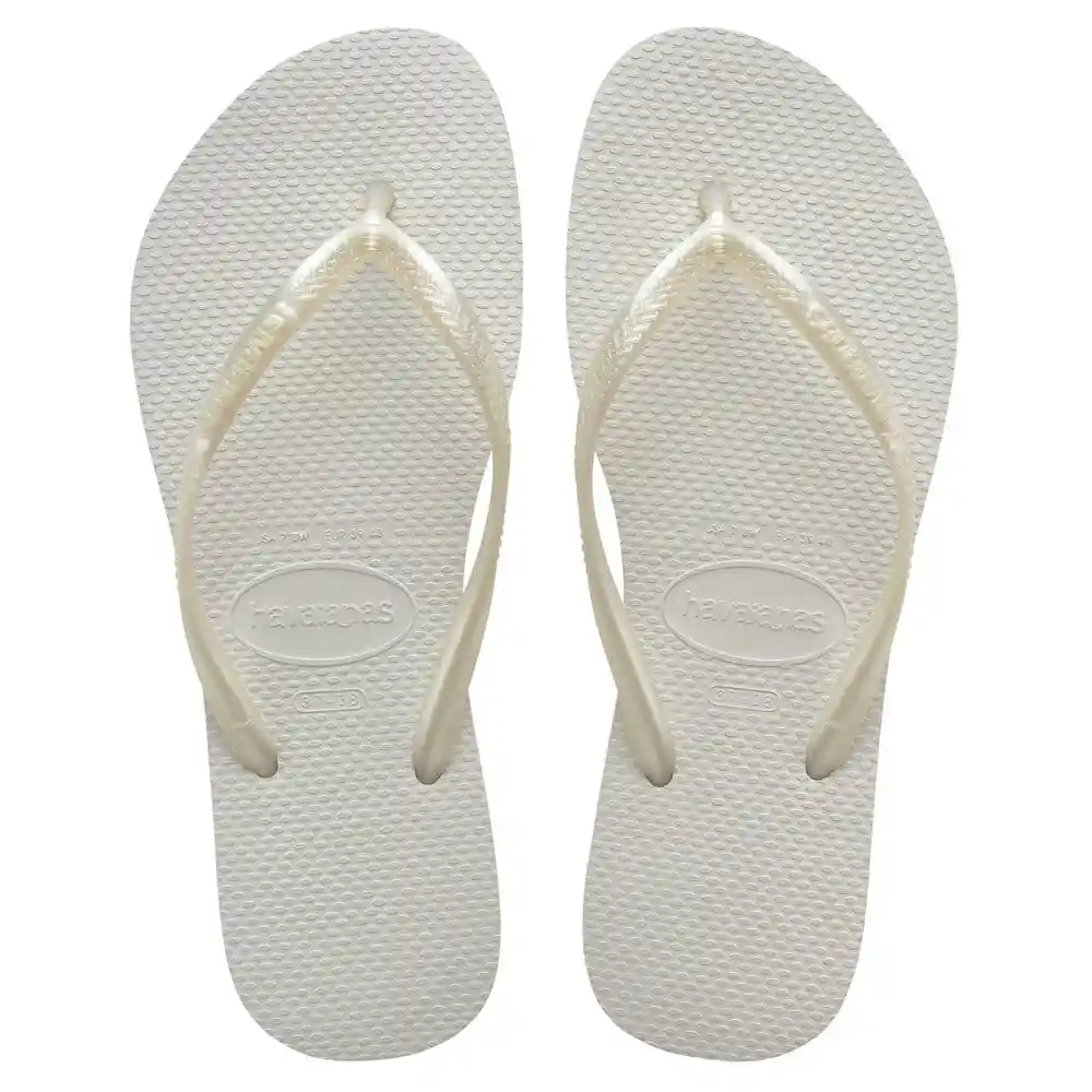 Havaianas Sandalias (slim) Talla 37-38 Color Blanco