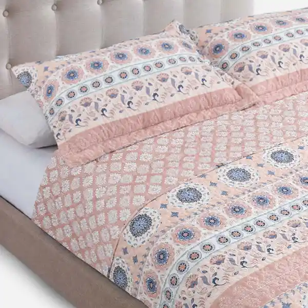 Quilt Stamp Estampado Mahal 1.5 Plazas Rosen