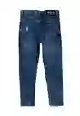 Jean Kids Straight Liberty 246 Niño Azul Talla 4 Años Ficcus