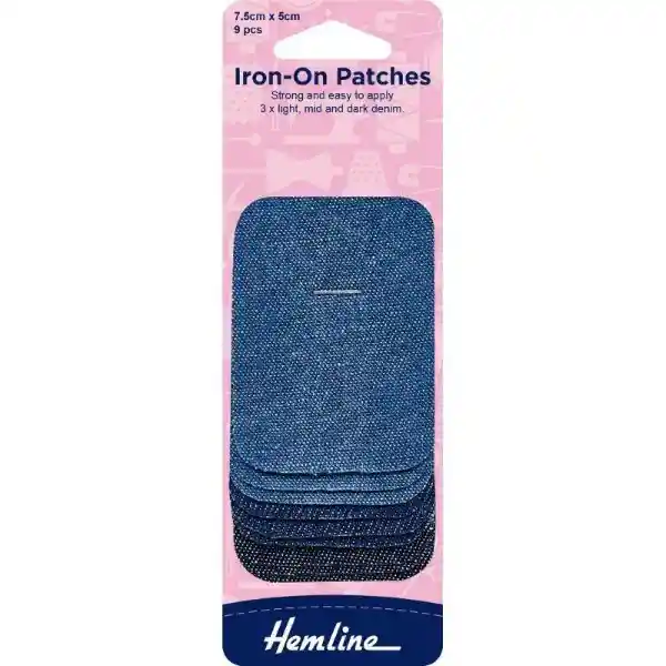 Parche Iron-on Denim Surtidos 9 Hemline 9