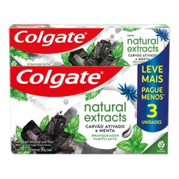 Colgate Creme Dental Natural Extracts Carvão Ativado