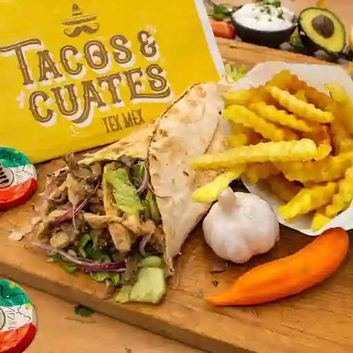 Burrito Mixto Mixto With Papa Crinkle