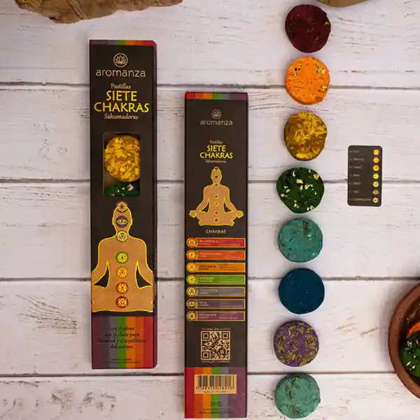 Sahumerio Pastilla 7 Chakras Aromanza