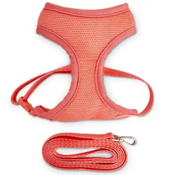 Good2go Set de Arnés de Malla y Correa  Gato  Rosa