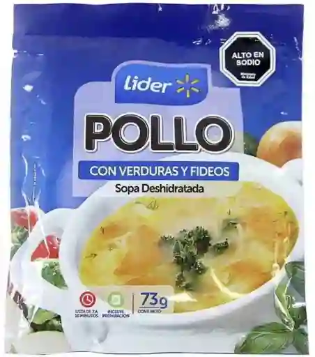 Sopa Deshidratada Pollo Verduras Líder