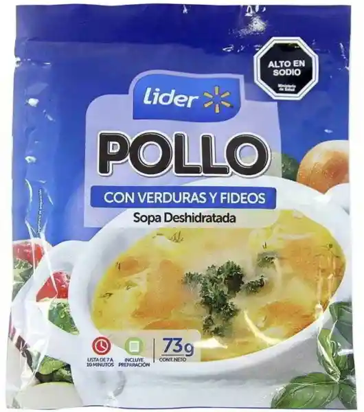 Sopa Deshidratada Pollo Verduras Líder
