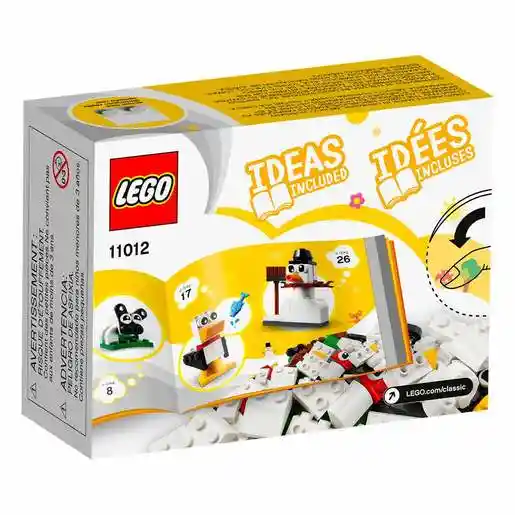 Lego Set de Construcción Ladrillos Creativos Blancos