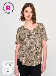 Camiseta Manga Corta Dine Bb2 Ess C4 Beige M V24