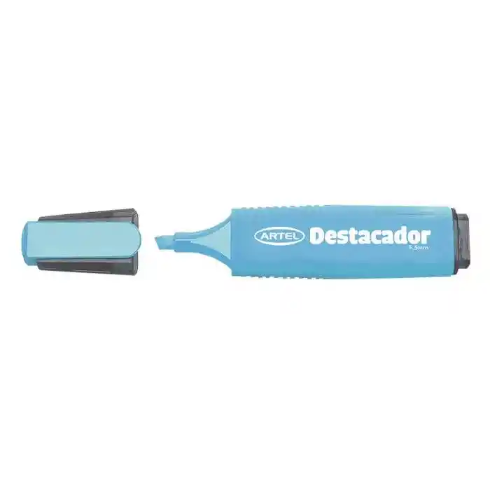 Destacador Artel Celeste biselado 5.3