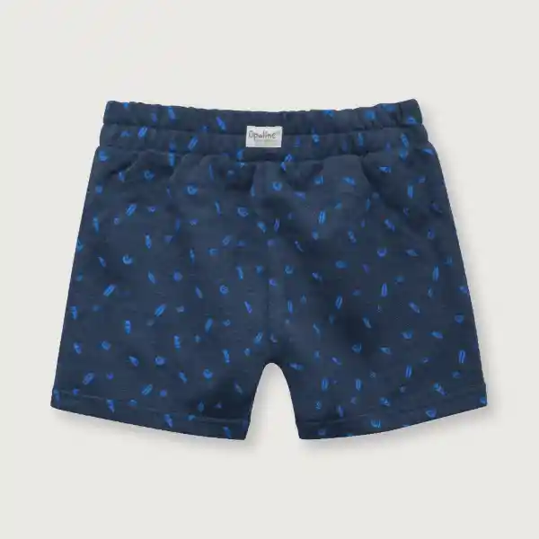 Short Buzo Esencial Niño Azul Talla 6M Opaline