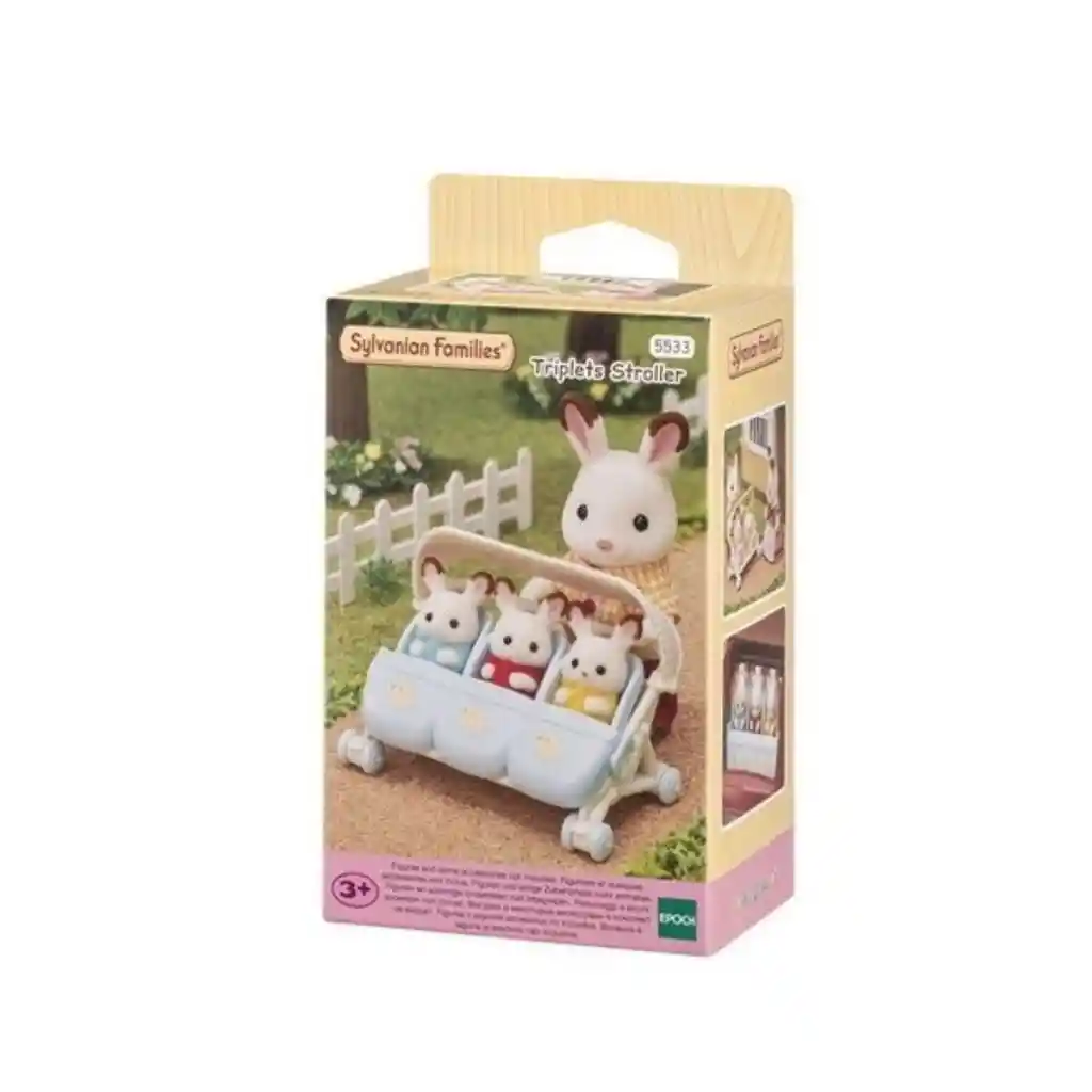 Sylvanian Families Juguete Carrito de Trillizos