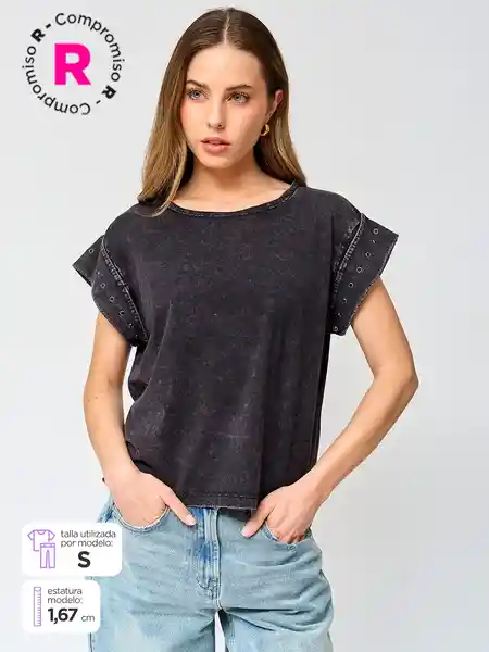 Barbados Polera Edu Ess Acero L C5 V25