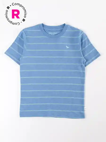 Harvest Polera Manga Corta Mesa1-2 Azul 6 V26