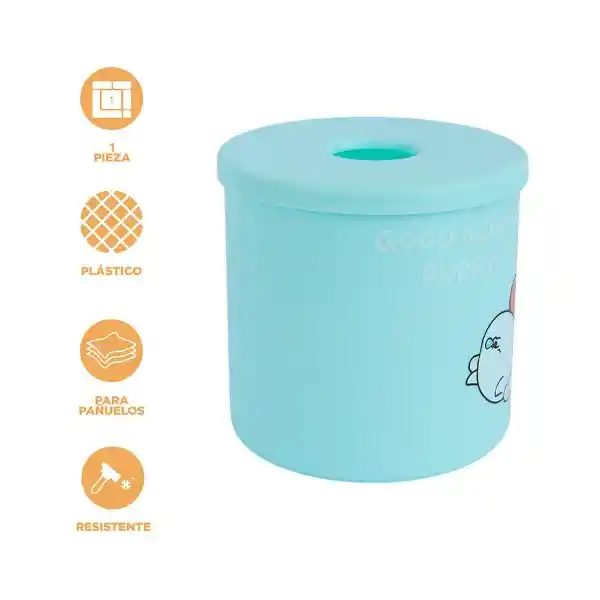 Bote Para Pañuelos Azul Miniso